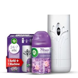 Airwick Freshmatic Air Freshner Complete Kit, Hills Of Munnar – 250 Ml, Spray(Lavender & Lotus)
