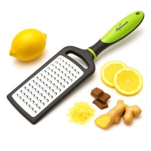 SIGNAMIO Cheese and Vegetable Grater for Kitchen Steel – Green