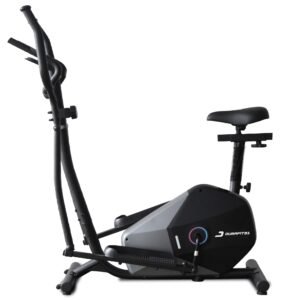 Durafit91™ Aerostride Elliptical Cross Trainer |7 Kg Flywheel | Max User Weight 120 Kg | 8 Levels Magnetic Adjustable Resistance| Adjustable Seat | LCD Display