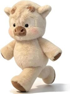 SCOOBA Running Cute Cattle Soft Toy 35 cm (Running Plush Cow)