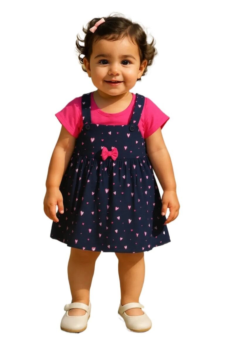 Clothe Funn New Born Baby Girl Dress Knee Length