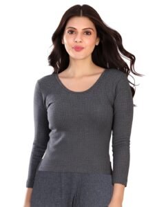 Lux Inferno Women’s Short Thermal Vest | Full Sleeves Round Neck Short Innerwear Top