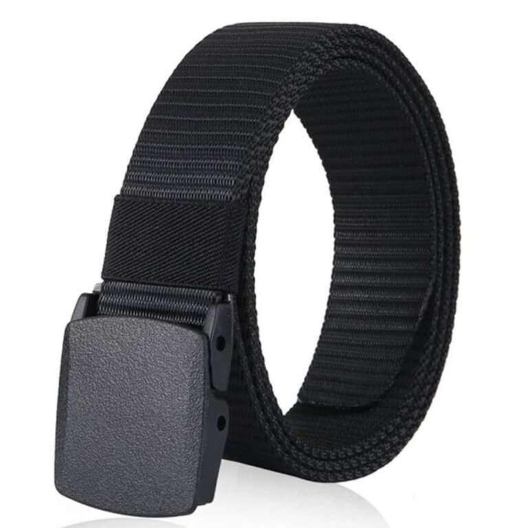 ZORO Men’s Nylon Fabric Belt for Men, Plastic Flap Buckle, fits on upto 40 inches waist size