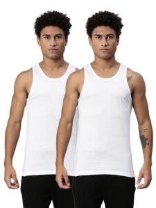 Levi’s 012 Classic Vest for Men | 100% Cotton | Breathable | Round Neck Sleeveless Men’s Vest | Soft & Durable | Freedom of Movement | Tagless & Zero Irritation Comfort | Pack of 2