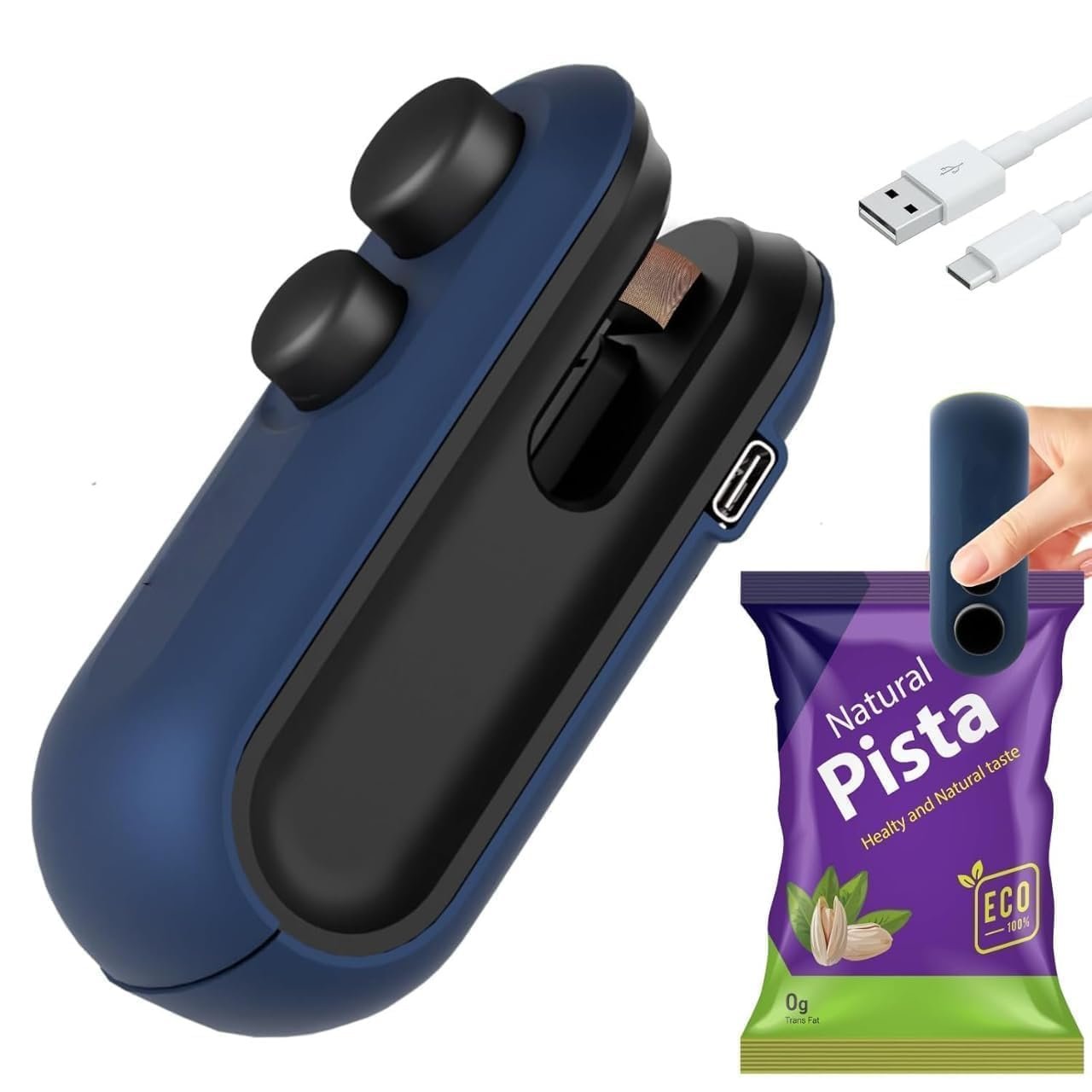 Mini Sealing Machine for Food Packets, Packet Sealer Machine, Packing Machine Sealing – Portable Plastic Sealing Machine Heat Sealer for Home, Vacuum Sealer for Plastic Bags (Multi, Medium)