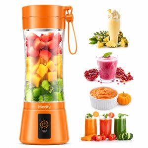 Mecity USB Rechargeable Blenders for Smoothies and Juices, Juicer Mixer Grinder Mini Portable Juicer Blender, Portable Blender, Personal Size Mini Juice Mixer, Electric Fruit Juicer Machine