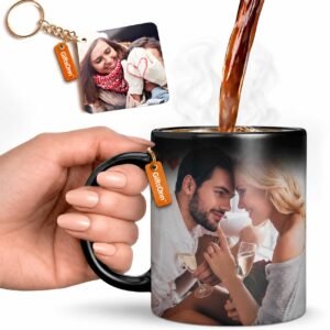 Custom Personalized Magic Mug – Custom Photo, Name & Quote Ceramic Mug – Birthday, Anniversary, Valentine’s Gift – 330ml Color Changing Mug for Girlfriend, Boyfriend, Husband, Wife