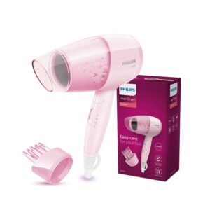 Philips Hair Dryer Bhc017/00 Thermoprotect 1200 Watts with Air Concentrator + Diffuser Attachment – Pink