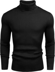 NORTHWIND Men’s High Turtle Neck Cotton T-Shirt