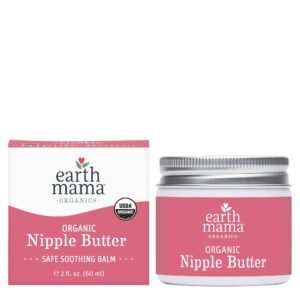 Earth Mama Angel Baby Natural Nipple Butter, 2-Ounce Jar