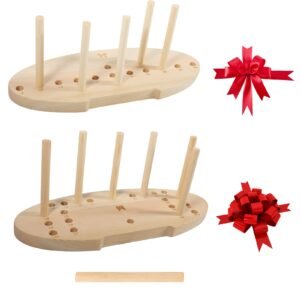 SACATR Bow Maker for Ribbon, Holiday Wreaths,Wooden Wreath Bow Maker Tool