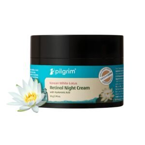 Pilgrim Korean Retinol Night Cream with Hyaluronic Acid & Vitamin C – 50g