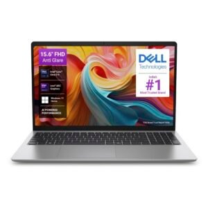 Dell 15 AI Powered Laptop, Intel Core Ultra 5 225H, 16GB DDR5 RAM, 512GB SSD, 15.6″ FHD Anti-Glare Display, Intel Arc Graphics, Dedicated Copilot Key, Backlit Keyboard, Silver, Win11 Home + MSO H&S’24
