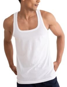 DAMENSCH Neo-Cotton, Anti-Bacterial, Square Neck, Shape Retaining Vest, 100% Cotton Banyan for Men, Buttery Soft Inner Baniyan
