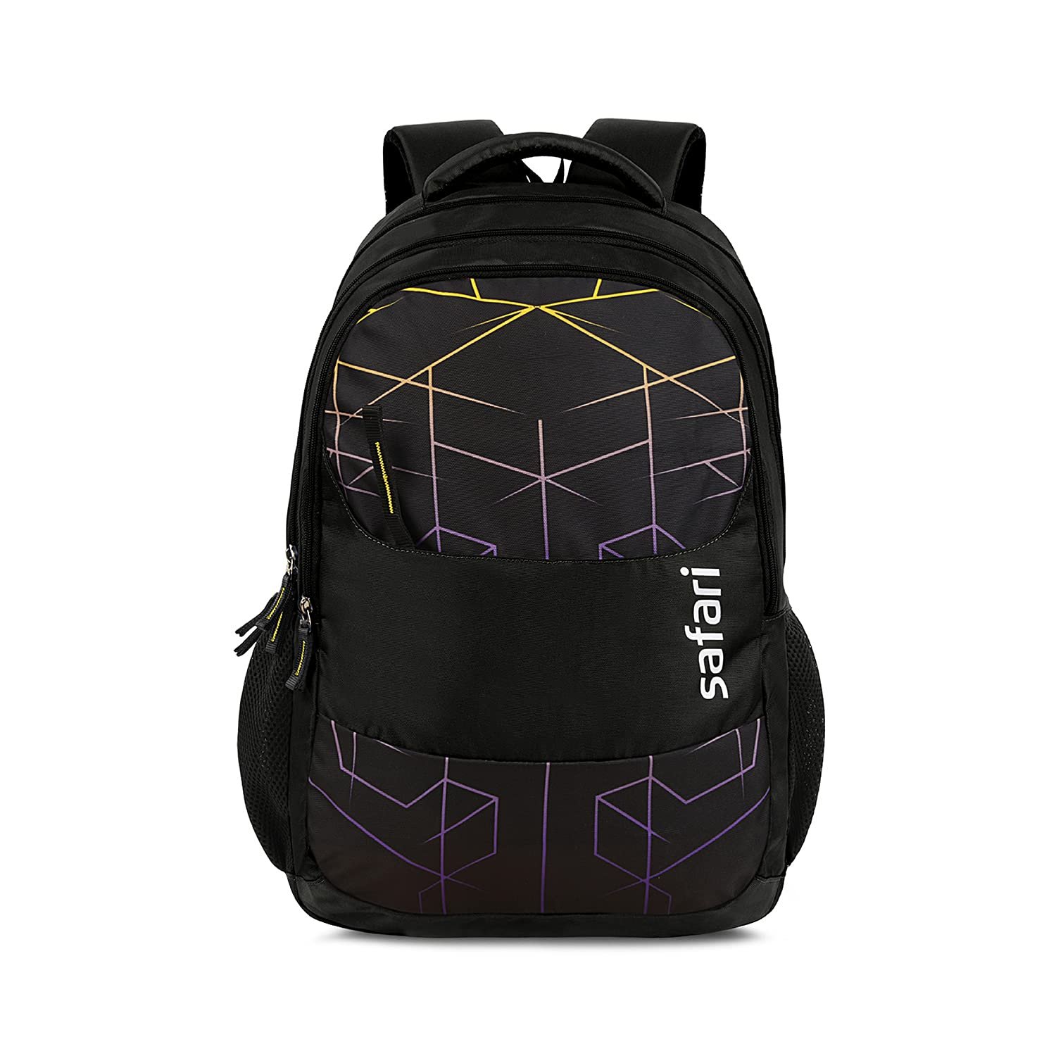 Safari Hitech Large Size 35 Ltrs Water Resistant Standard 4 Compartment Backpack – Black