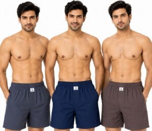 Longies Men’s Cotton Printed Regular Boxer Shorts