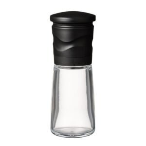 Kyocera CM-15N-BK Mill, 3.4 fl oz (90 ml), Ceramic, Spice, Crystal Salt, Adjustable Coarseness, Disassembly Cleaning, Black