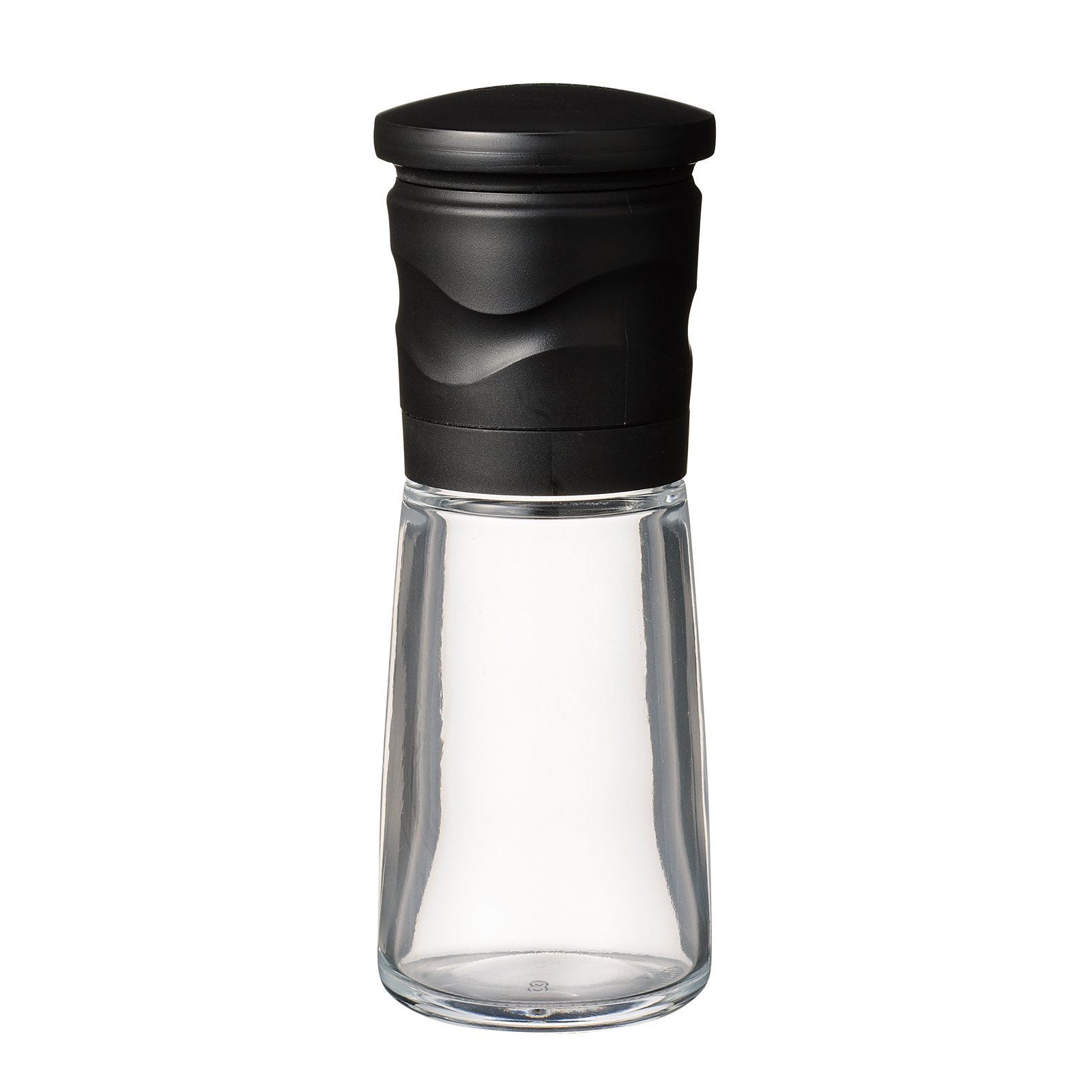 Kyocera CM-15N-BK Mill, 3.4 fl oz (90 ml), Ceramic, Spice, Crystal Salt, Adjustable Coarseness, Disassembly Cleaning, Black