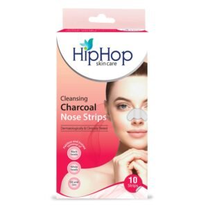 HipHop Skincare Hiphop Skin Care Cleansing Charcoal Nose Strips (10 Strips), Blackheads, Whiteheads Remover, Pore Cleanser, With Natural Extracts, For Women, All Skin Types