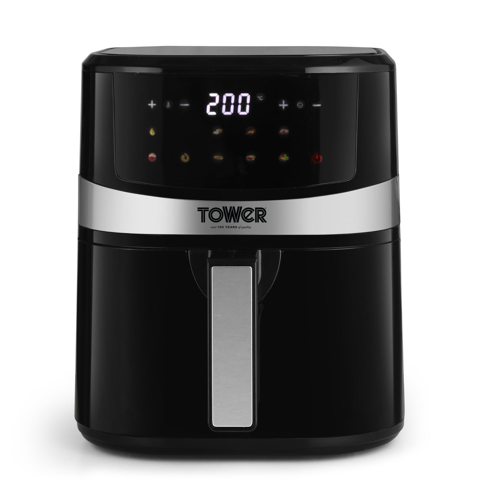 Tower Air Fryer 4.5L Digital 1600W 10 Presets 50-200C Timer Black