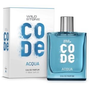 Wild Stone CODE Acqua Eau De Parfum For Men, 100ml Luxury Long Lasting Fragrance, Fresh, Sparkling & Energising Premium Perfume Spray