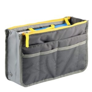 Styleys Nylon Grey Handbag Organizer For Easy Handbag Changing
