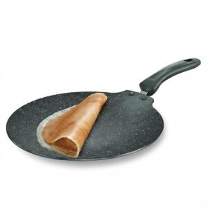 Prestige Omega Granite Non-Stick Dosa Tawa 30cm | Extra Thick Base (4.88 mm) | 5-Layer Coating | Gas & Induction Compatible | PFOA Free | Metal Spoon Friendly | Dishwasher Safe | 2Y Warranty | ISI