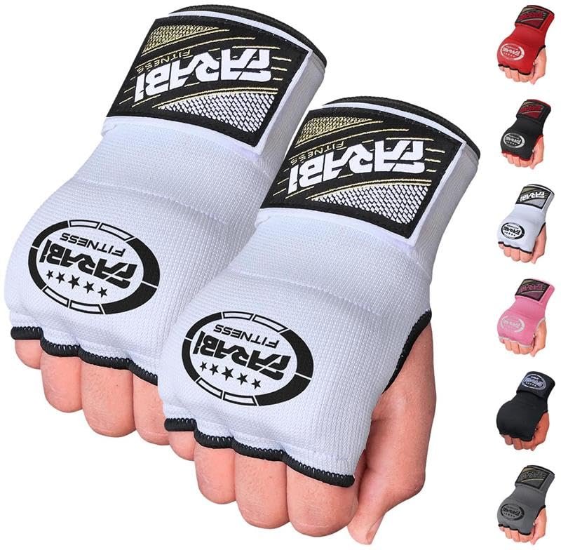 FARABI Kids Hybrid Boxing Inner Gloves Punching Boxing MMA Muay Thai Gym Workout Hand Wraps Gel Inner Gloves Fingerless Gloves Bandages Mitts Hand Protector.
