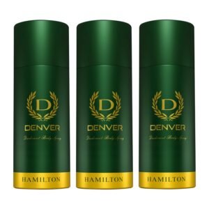 Denver Hamilton Deodorant150 ML Each, Pack of 3 | Long Lasting Deodorant Body Spray For Men