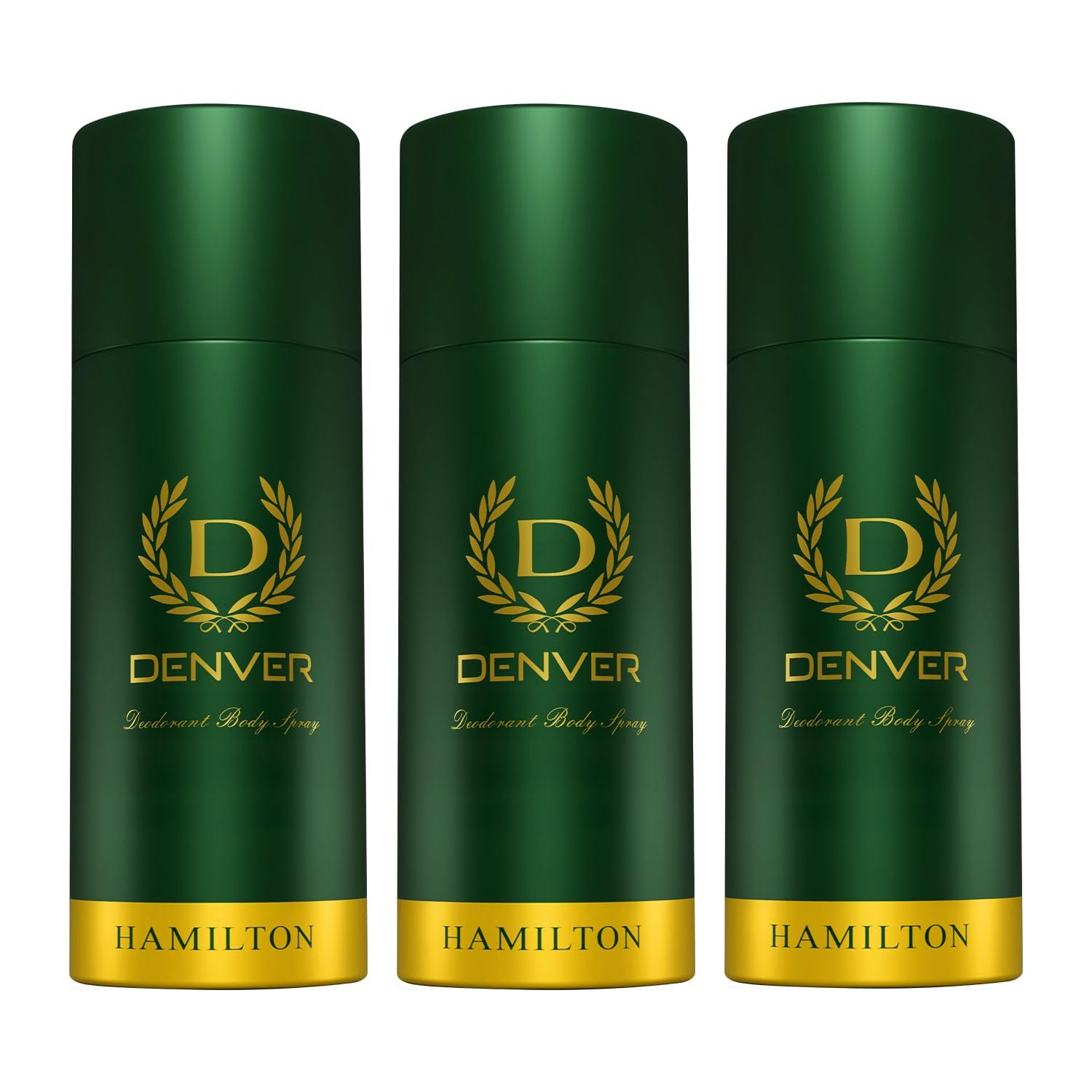 Denver Hamilton Deodorant150 ML Each, Pack of 3 | Long Lasting Deodorant Body Spray For Men