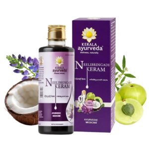 Kerala Ayurveda Neelibhringadi Keram | Hair Oil for Hair Growth | With Indigo, Bhringaraj & Amla | Triple Care Formula | 200ml