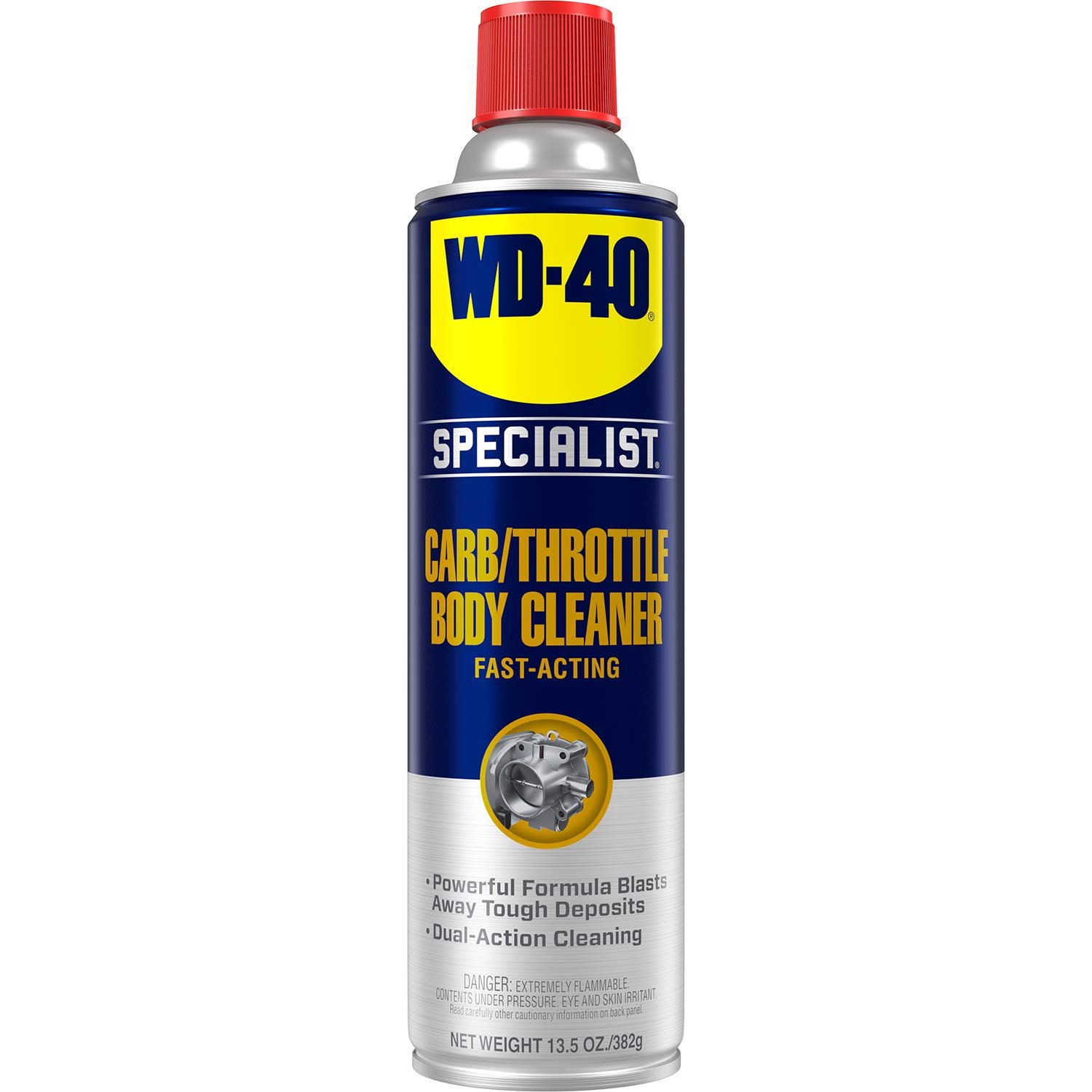 WD-40 Specialist Carb/Throttle Cleaner, Fast-Acting Parts Cleaner, 13.5 OZ
