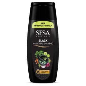 Sesa Ayurvedic Medicinal Shampoo Hairfall Control Anti Dandruff Shampoo Infused with 15 Ayurvedic Herbs Smooth & Shiny Hair For Men & Women (200 ml)