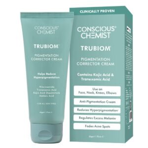 Conscious Chemist Pigmentation Corrector Face Cream 50g | Kojic Acid, Tranexamic Acid, Azelaic Acid & Niacinamide | Dark Spot Corrector, Anti-Pigmentation & Skin Brightening | Helps Fade Acne Marks & Uneven Skin Tone | Face Cream for Men & Women | All Skin Types