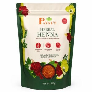 Payal’s Herbal Henna Powder With Magic Powder In Side for Hair Colour | Natural Mehandi for burgundy colour Hair Coverage | Chemical-Free, Ammonia-Free Hair Dye | For Men & Women | 500g
