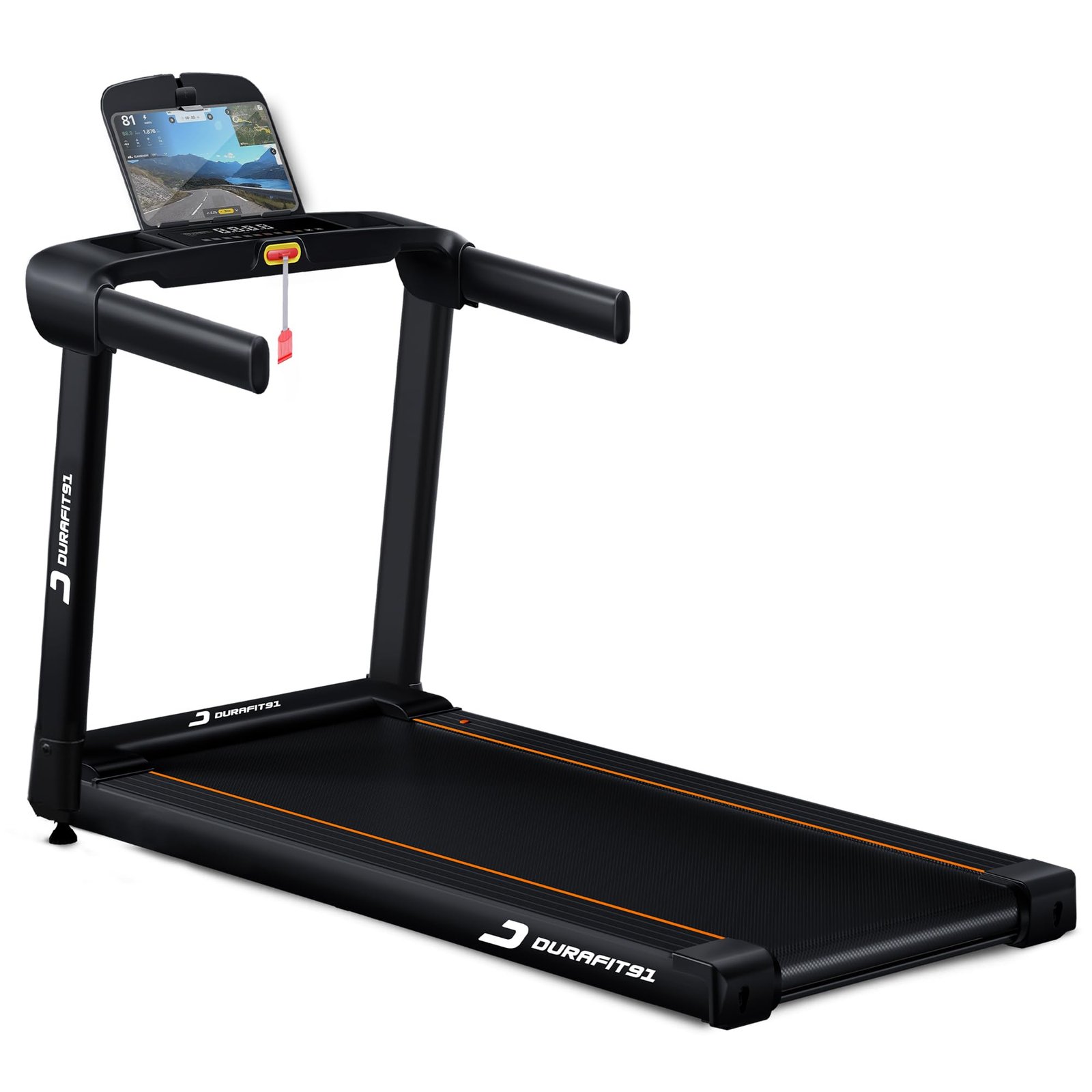 Durafit91™ Ace 4.5 HP Peak BLDC Motorized Treadmill |16 Km/Hr Max Speed | 120 Kg User Weight | Manual Foldable | Bluetooth Speaker | Wynd app | Home use