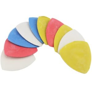 Ogrmar 10Pcs Professional Tailors Chalk Triangle Tailor’S Chalk Markers Sewing Fabric Chalk, Multi-coloured, Multi