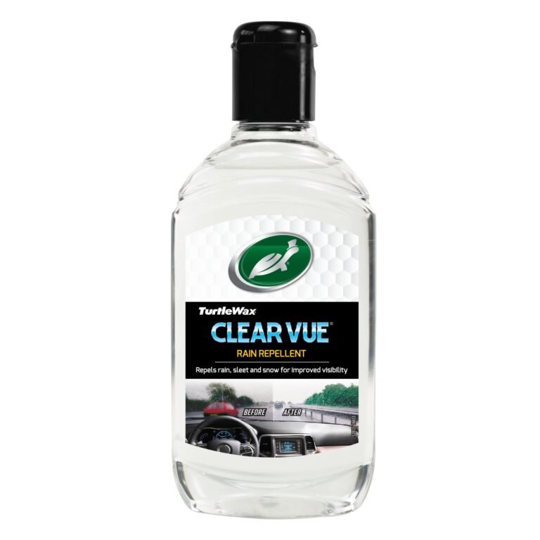 Turtle Wax Clearvue Rain Repellant for Car, Durable Hydrophobic Coating for All Exterior Glass Including Motorbike Helmets, Improves Visibility and Safety, Ideal for Monsoon Season, 300ml, Pack of 1