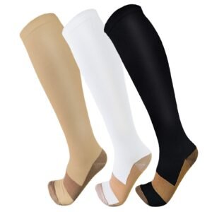 Copper Compression Socks for Men & Women(3 Pairs),15-20mmHg is Best for Running,Athletic,Medical,Pregnancy,Travel