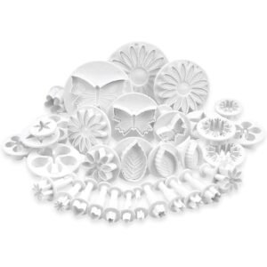 SYGA Flower Fondant Cake Sugarcraft Decorating Kit Combos (Cookie Cutter) Set of 33