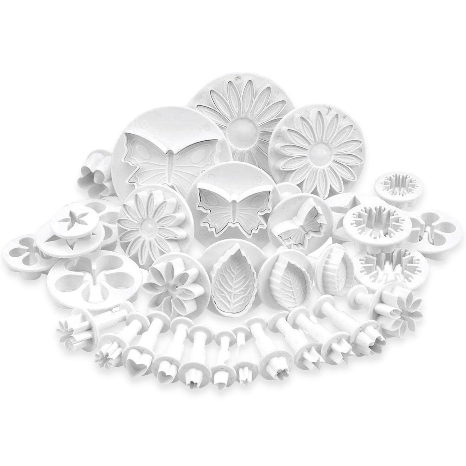 SYGA Flower Fondant Cake Sugarcraft Decorating Kit Combos (Cookie Cutter) Set of 33