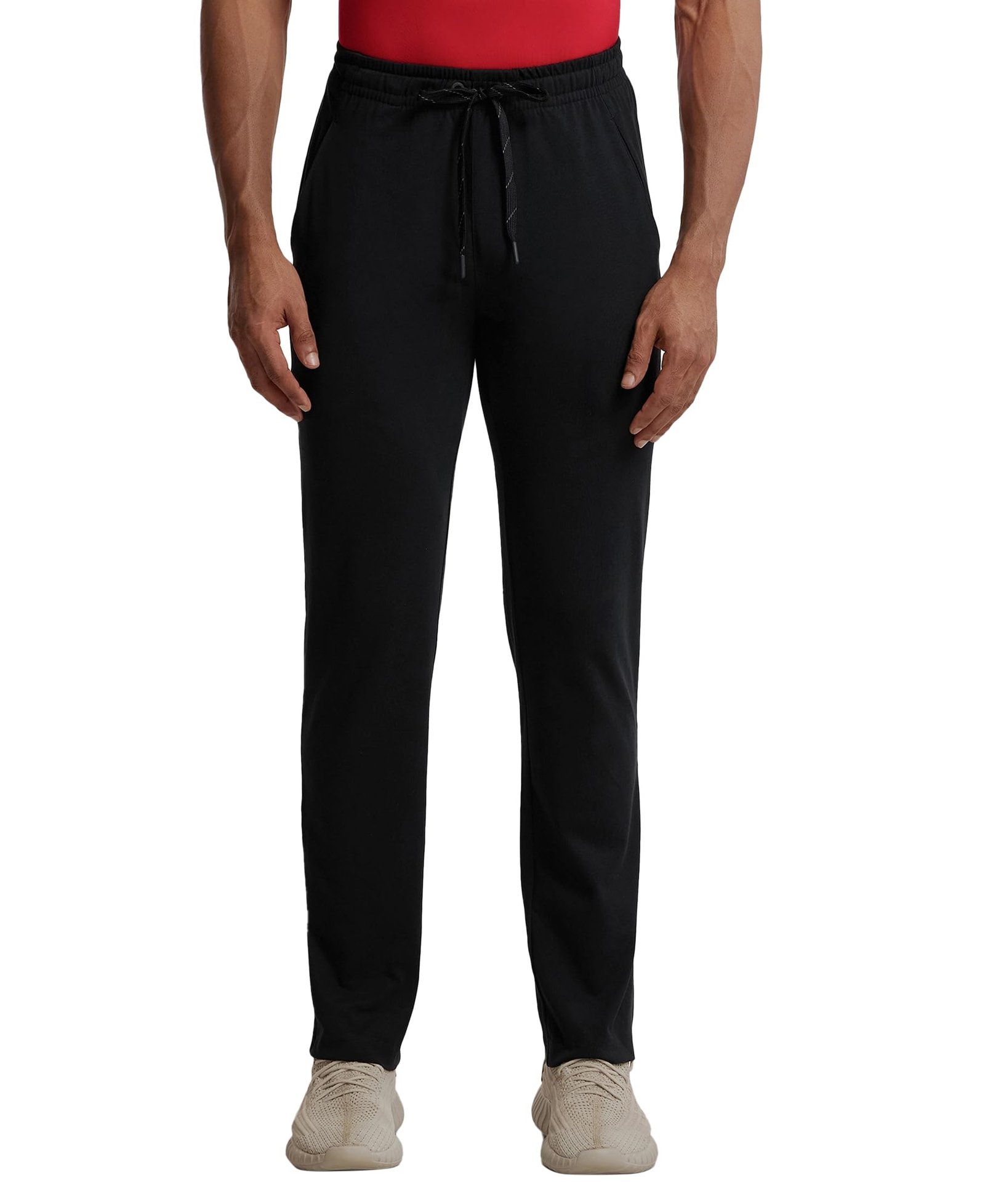 Jockey SP27 Men Super Combed Cotton Rich Active Wear Trackpant with Pockets and StayFresh Treatment|Slim Fit