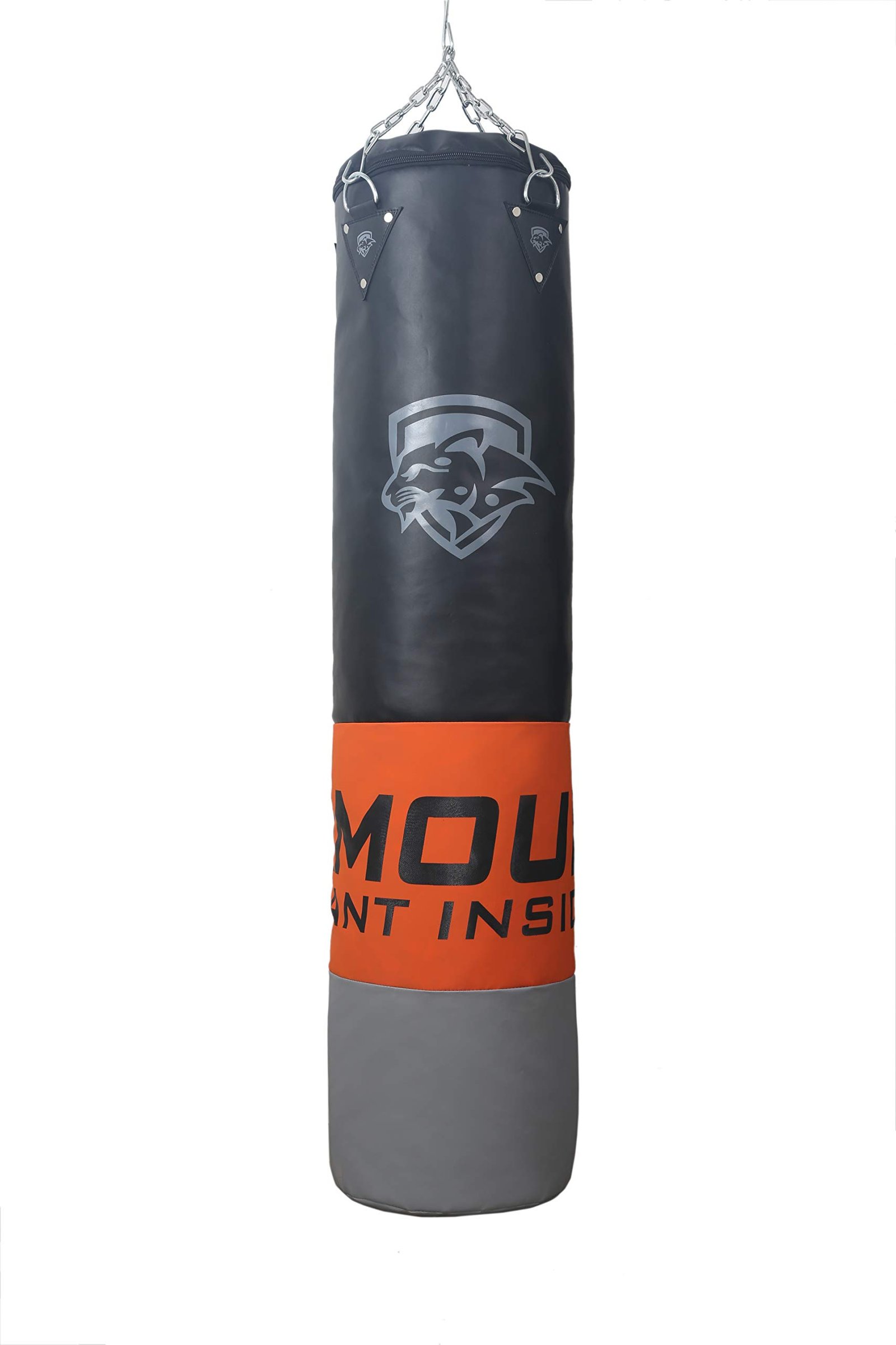 Rmour Unfilled Heavy PU Punch Bag Boxing MMA Sparring Punching Training Kick Boxing Muay Thai with Hanging Chain
