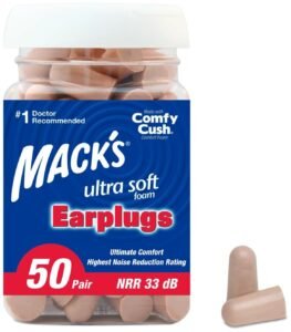 Mack’s Ear Care Ultra Soft Foam Earplugs, 50 Pair