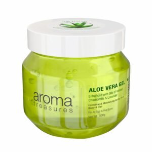 Aroma Treasures Aloe Vera Gel for Face, Body & Hair | Moisturizing & Hydrating Aloevera Gel | 98% Ingredients of Natural Origin | Pure Aloe Vera Gel for Skin, Hair & Pimples | 500g