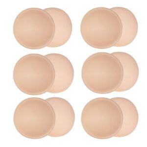 6 Pairs Round Bra Inserts Pads,URSMART Removable and washable Bra Cups Inserts for Bikinis Top Swimsuit Sport Bra