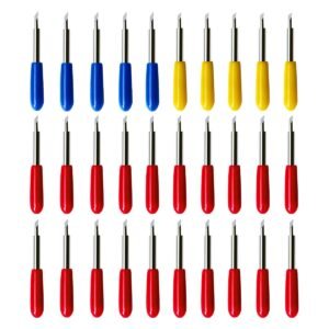30 Pcs Cricut Explore Air 2 Replacement Blades – Maker, Expression Vinyl Cutter Machines – 30, 45, 60 Degree Cutter Plotter Blades
