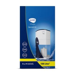 Pureit Germkill kit for Classic 23 L water purifier – 1500 L Capacity, Activated Carbon, Multicolour