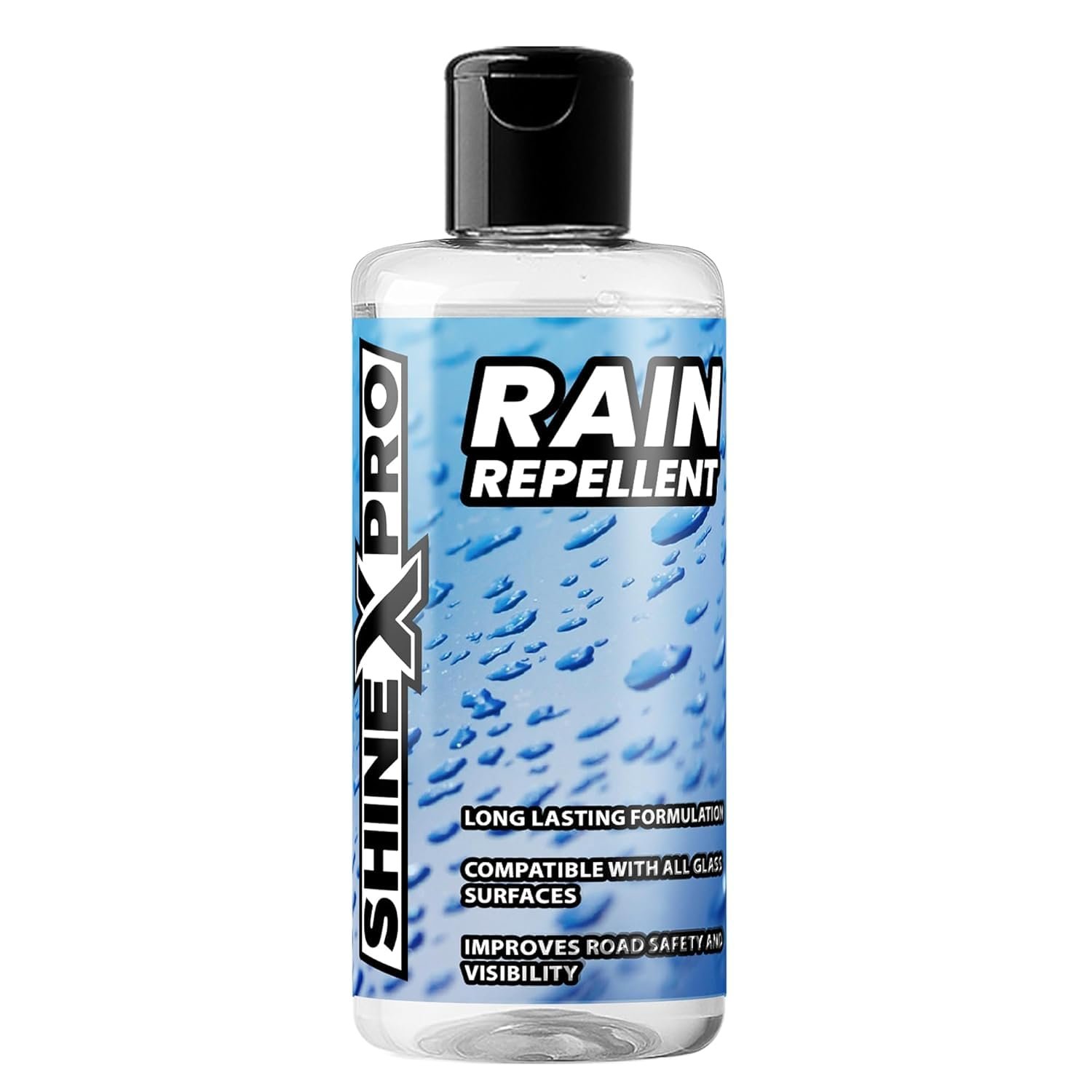 ShineXPro Rain Repellent for Car – Long Lasting Hydrophobic Coating for All Glass Surfaces with ShineXPro Car Glass Water Repellent – Improve Road Visibility & Safety with Windshield Water Repellent