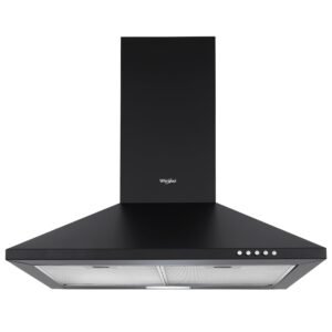 Whirlpool 60cm 900 m3/hr Cassette Filter Kitchen Chimney with 5 Years WARR on Motor | CLASSIC PLUS CF 60 BK HOOD | Black | 3 Speed Push Button Control